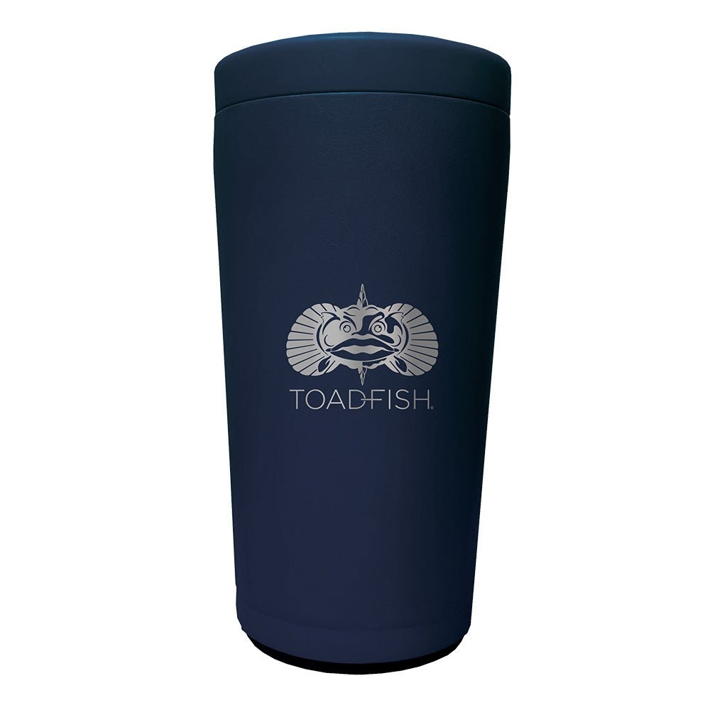 Toadfish Non - Tipping Can Cooler 2.0 - Universal Design - Navy - Clinch River Fishing USA