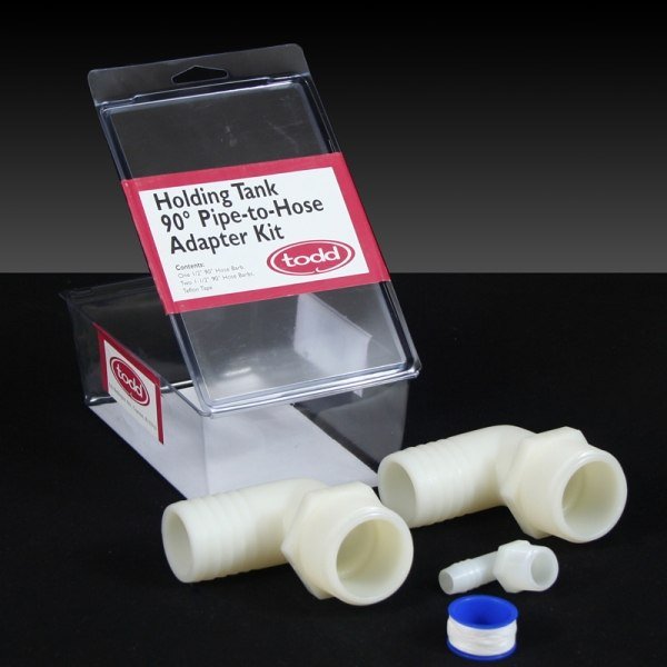 Todd Enterprises Hold Tank Install Kit - 90 Deg