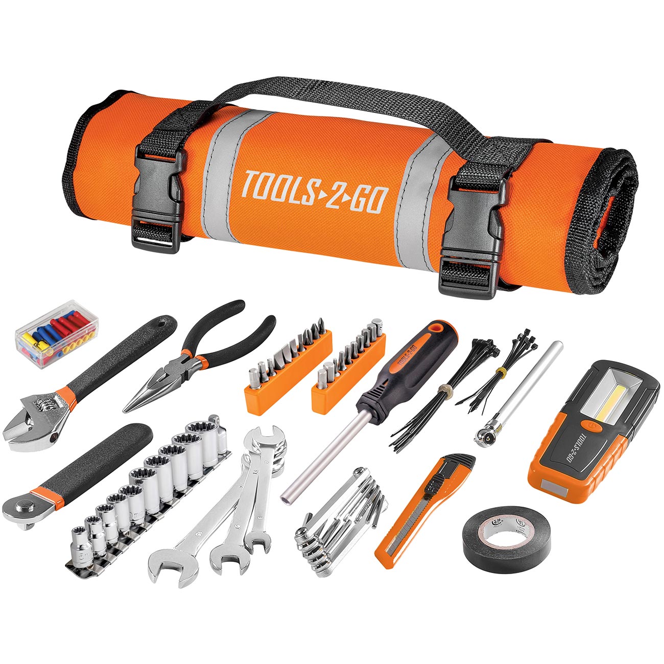 Tools2Go Tool Set with Roll Up Pouch for Motorcycle/Auto/ATV (83 Piece Set) - Clinch River Fishing USA
