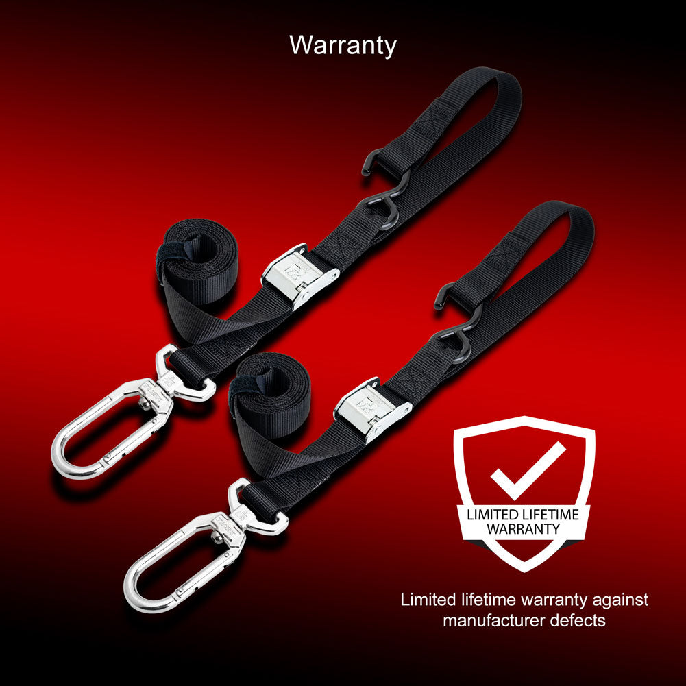 Tusk Swivel-Hook Carabiner Soft-Loop Buckle Tie Downs