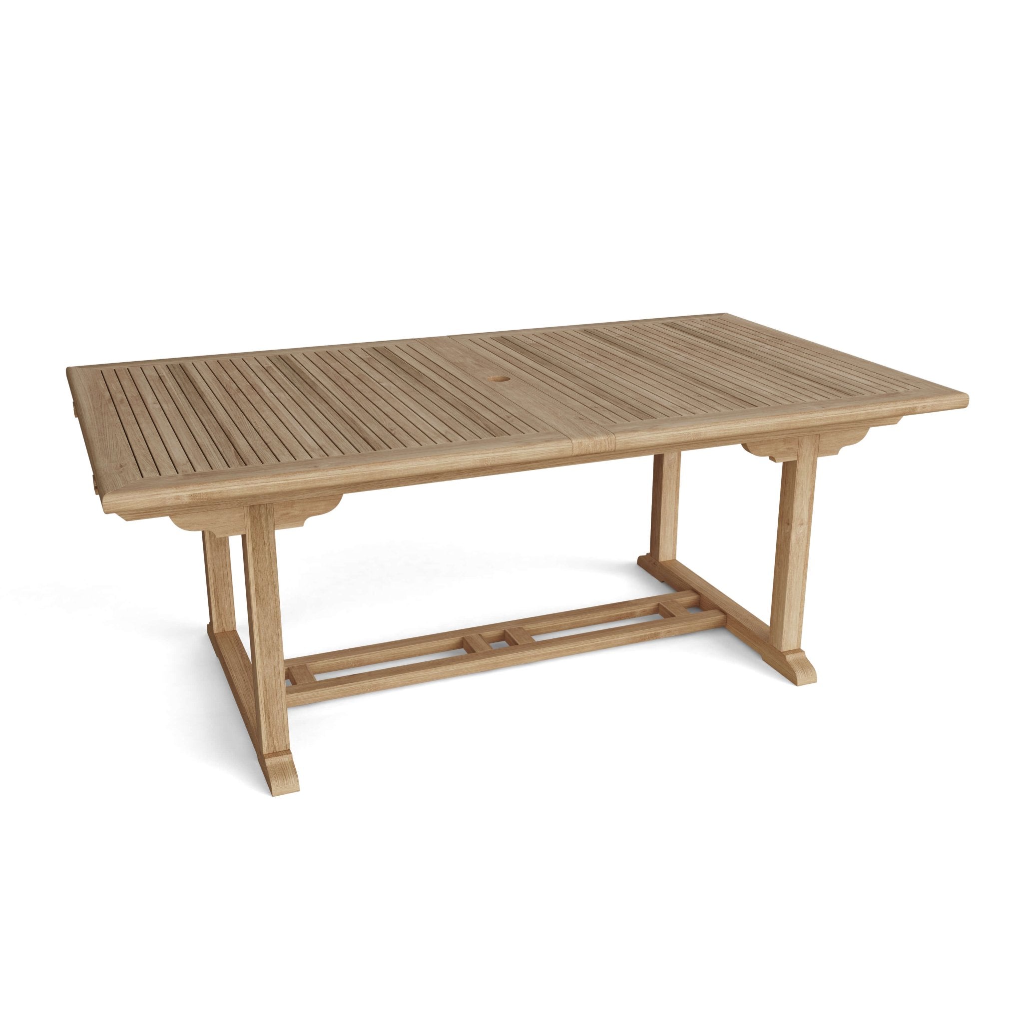 VALENCIA 117″ RECTANGULAR DOUBLE EXTENSION TABLE - Clinch River Fishing USA