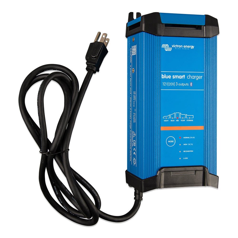 Victron Blue Smart IP22 12VDC 20A 1 Bank 120V Charger - Dry Mount - Clinch River Fishing USA