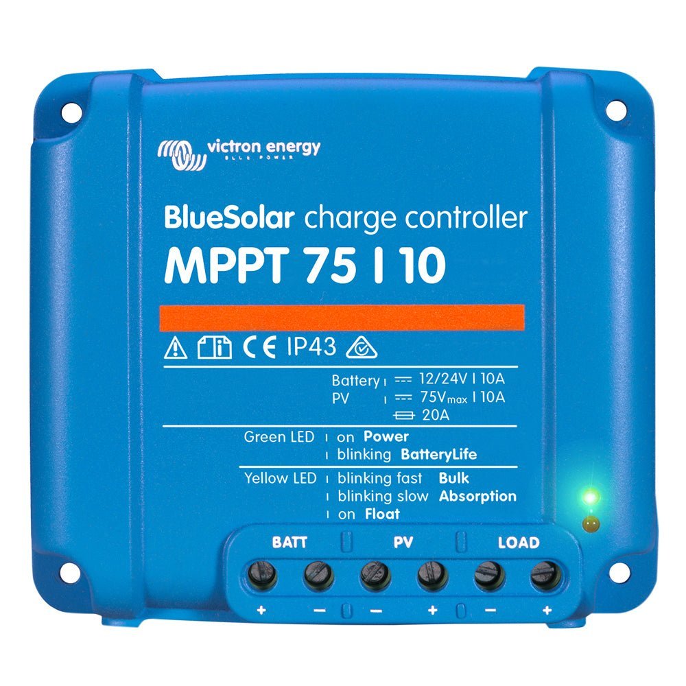 Victron BlueSolar MPPT Charge Controller - 75V - 10AMP - UL Approved - Clinch River Fishing USA