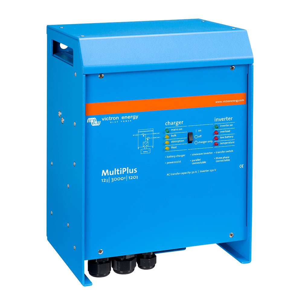 Victron MultiPlus Inverter/Charger 12VDC - 3000VA - 120VAC w/ 120AMP Charger - 50AMP Transfer Switch - UL Approved - Clinch River Fishing USA