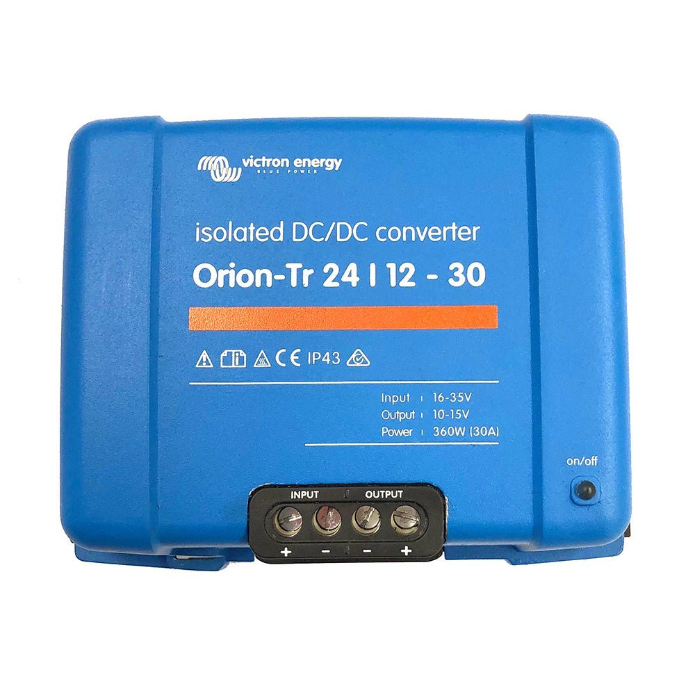 Victron Orion-TR DC-DC Converter - 24 VDC to 12 VDC - 30AMP Isolated - Clinch River Fishing USA