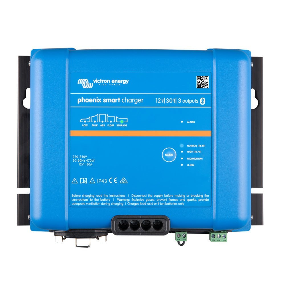 Victron Phoenix Smart IP43 Charger 12/30 (3) 120-240VAC Requires 5-15P Mains Cord - Clinch River Fishing USA