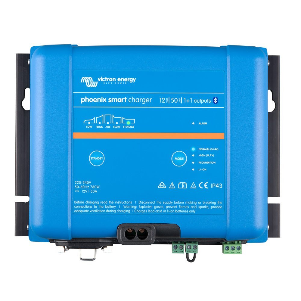 Victron Phoenix Smart IP43 Charger 12/50 (1+1) 120-240VAC Requires 5-15P Mains Cord - Clinch River Fishing USA