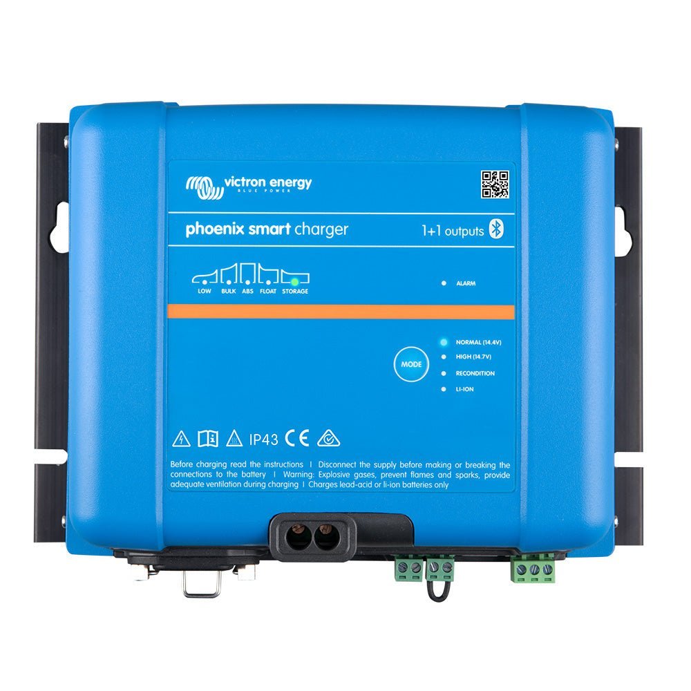 Victron Phoenix Smart IP43 Charger 24/16 (1+1) 120-240VAC Requires 5-15P Mains Cord - Clinch River Fishing USA