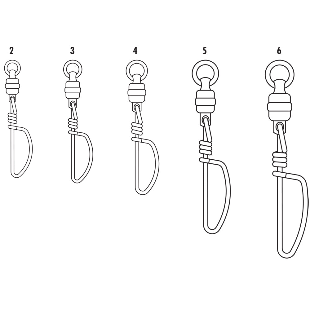 VMC BSHBTSS Black Stainless Steel Heavy - Duty Ball Bearing Tournament Snap Swivel 6 - 320lb *1 - Pack - Clinch River Fishing USA
