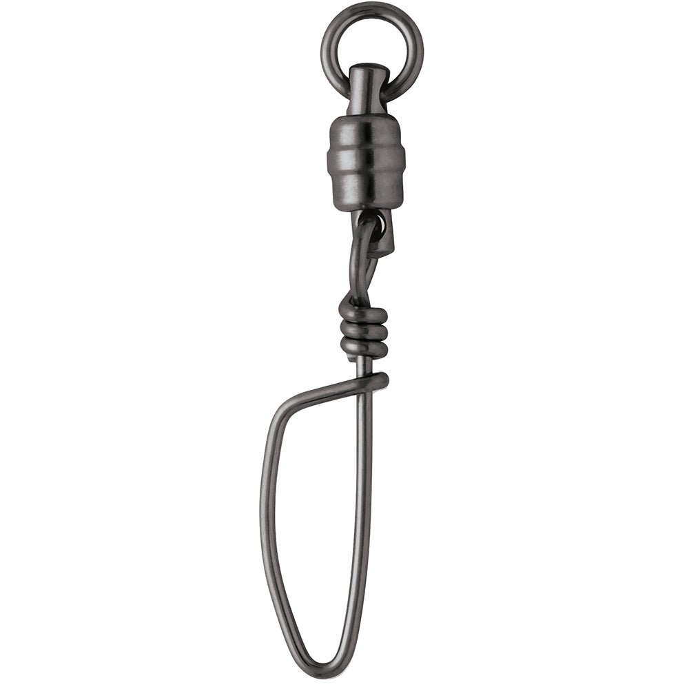 VMC BSHBTSS Black Stainless Steel Heavy - Duty Ball Bearing Tournament Snap Swivel 6 - 320lb *1 - Pack - Clinch River Fishing USA