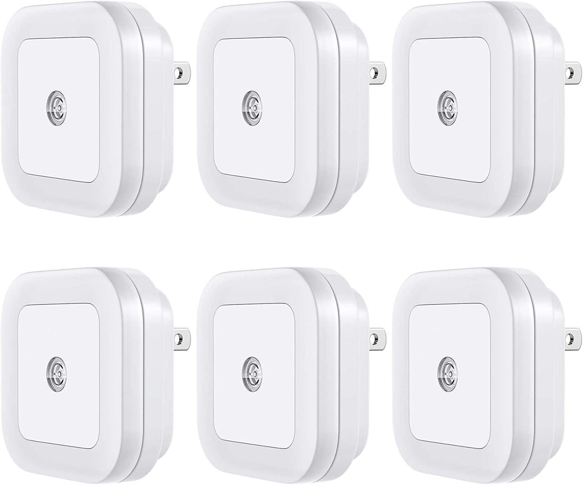 Wall Outlet LED Night Light Cool White (6 Pack) - Clinch River Fishing USA