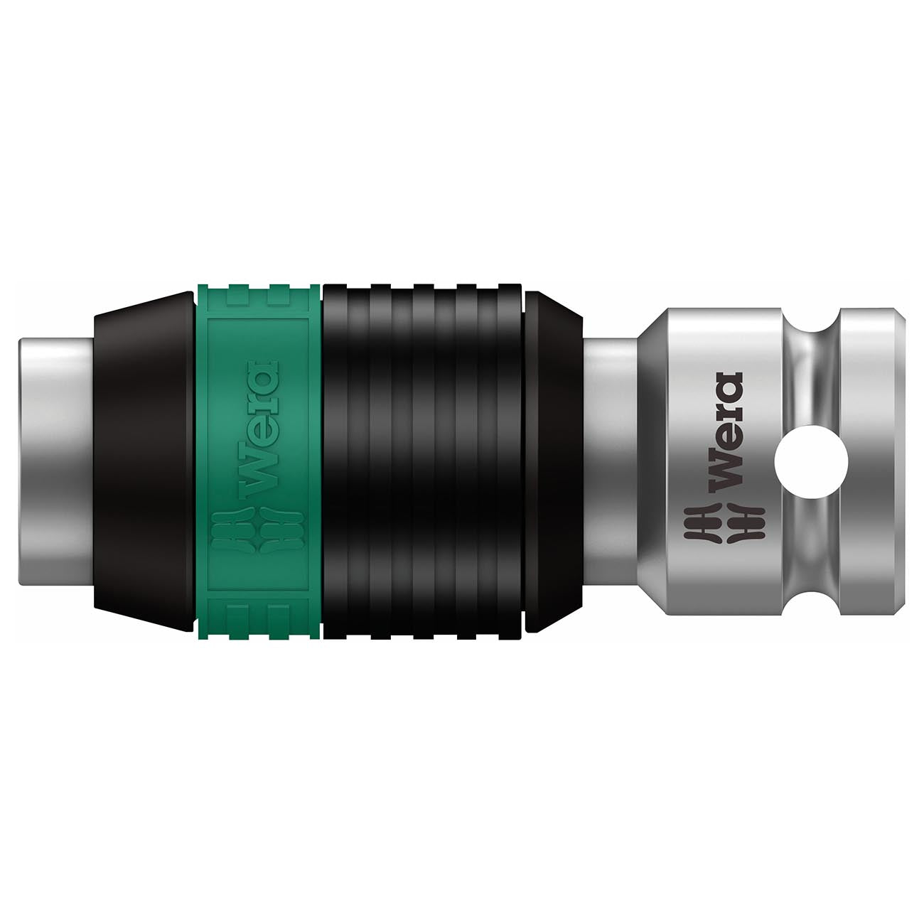 Wera Bit Adapter 1/4GÇ¦ Square to 1/4" Hex with Quick - Release Chuck - Length 1 - 1/2" (37mm) - Clinch River Fishing USA