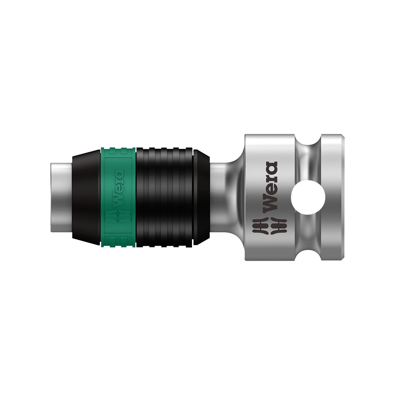 Wera Bit Adapter 3/8GÇ¦ Square to 1/4GÇ¦ Hex with Quick - Release Chuck - Length 1 - 3/4GÇ¦ (44mm) - Clinch River Fishing USA