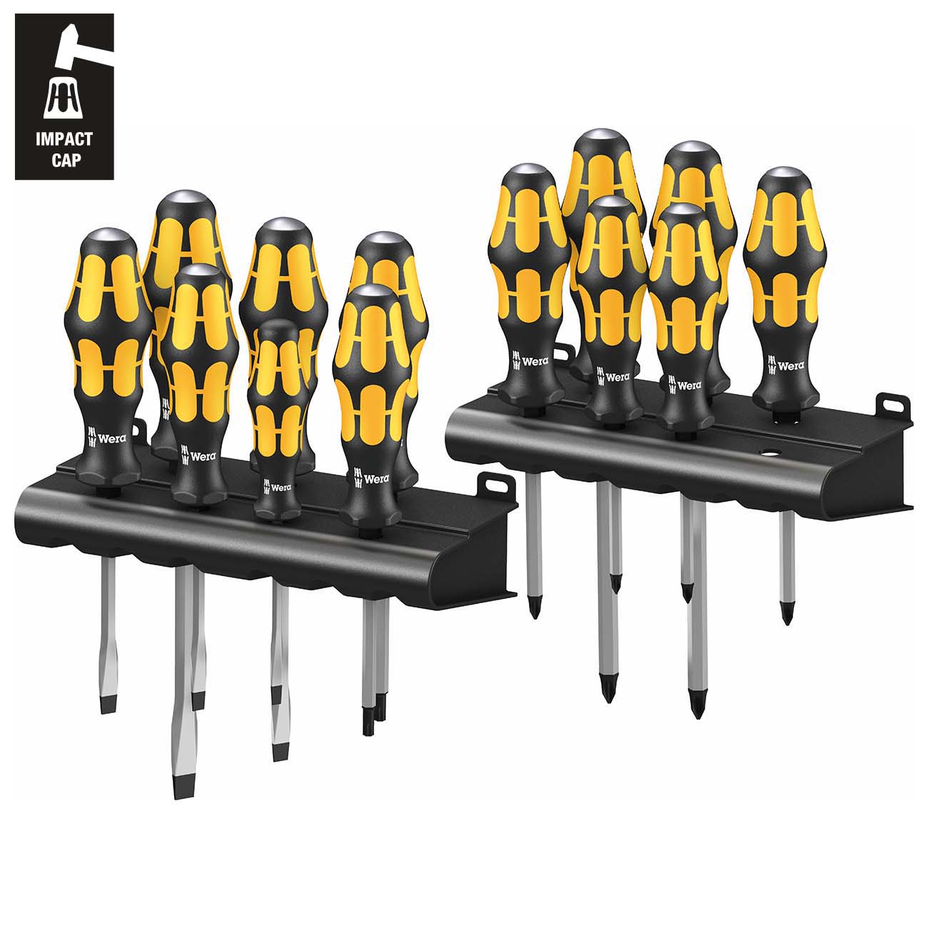 Wera Chiseldriver Screwdriver Set with Racks (15 - Piece Set) - Clinch River Fishing USA