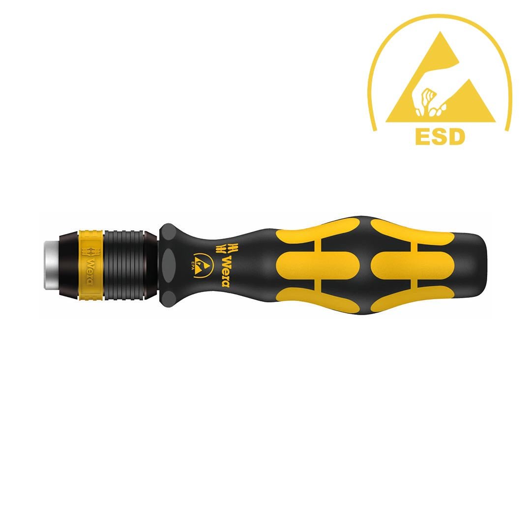 Wera ESD - Safe Bitholding Screwdriver Handle with Quick Release Bit Holder - Clinch River Fishing USA
