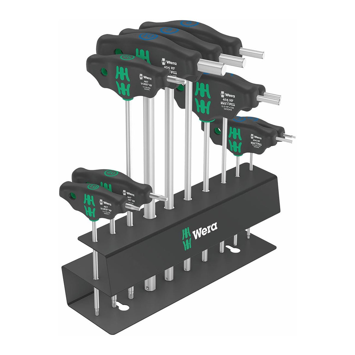 Wera Metric T - Handle Hex - Plus/TORX Driver Set with Rack (10 Piece) - Clinch River Fishing USA