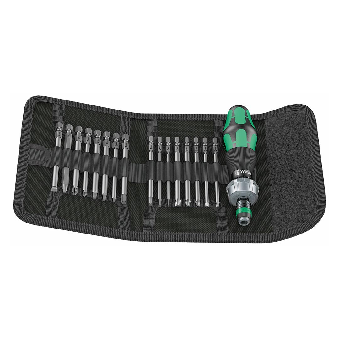 Wera Ratcheting Screwdriver Handle with Assorted SAE Bits (17 - Piece) - Clinch River Fishing USA