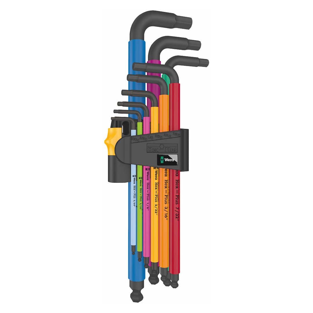 Wera SAE BlackLaser Hex - Plus L - Key Set (9 Piece) - Clinch River Fishing USA