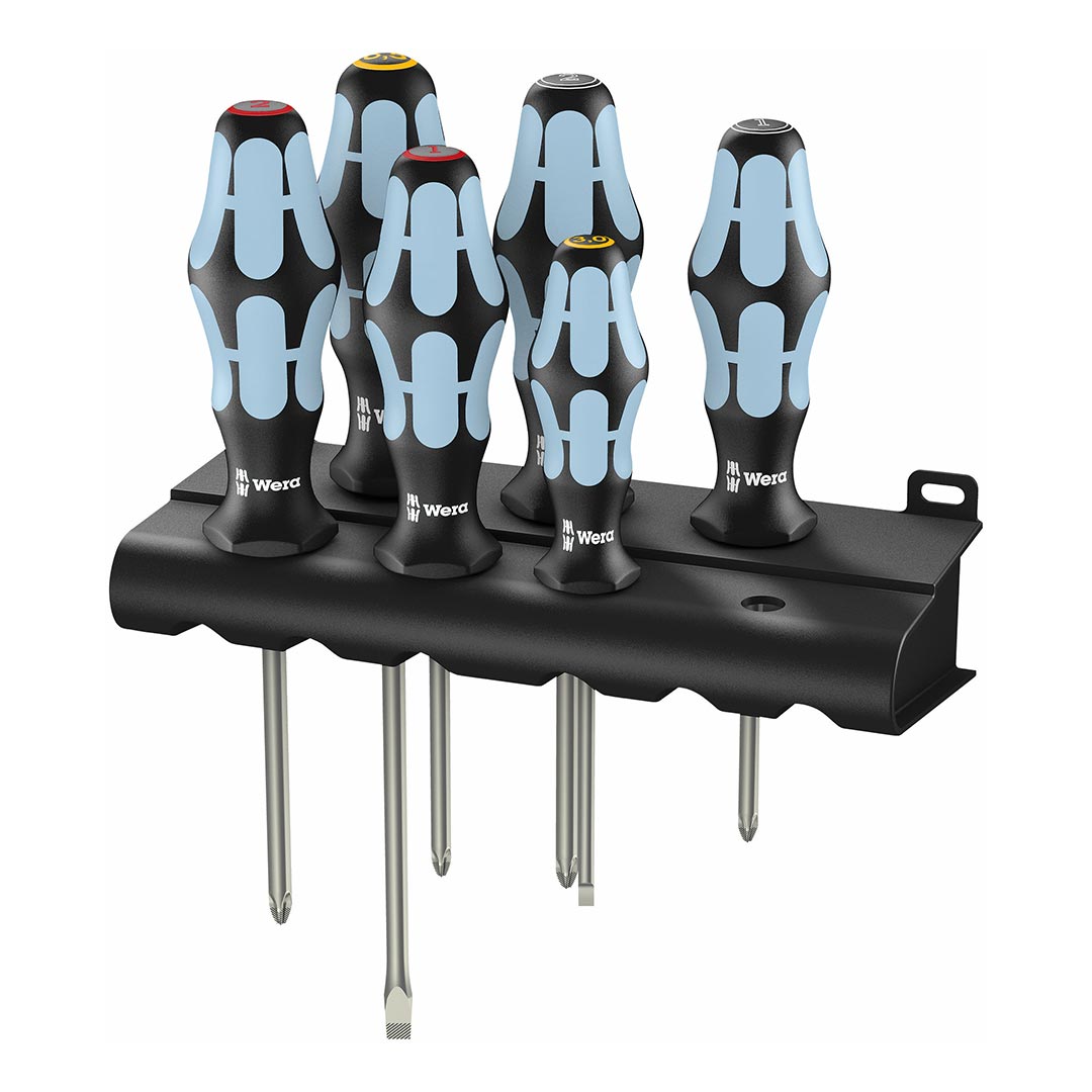 Wera Stainless Steel Screwdriver Set with Rack (6 Piece Set) - Clinch River Fishing USA