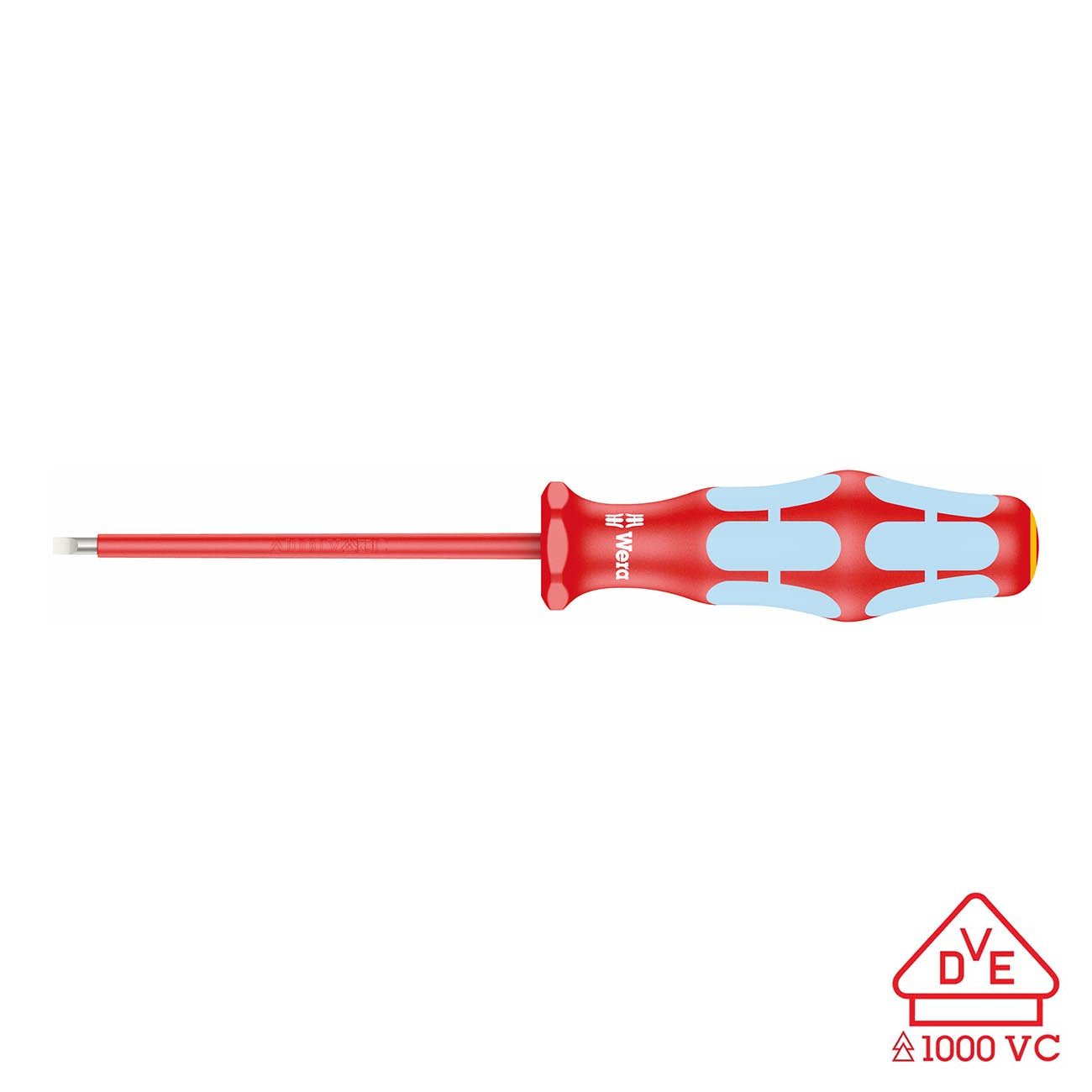 Wera VDE Insulated Stainless Steel Screwdriver: Slotted 3.0mm x 80mm (without Lasertip) - Clinch River Fishing USA
