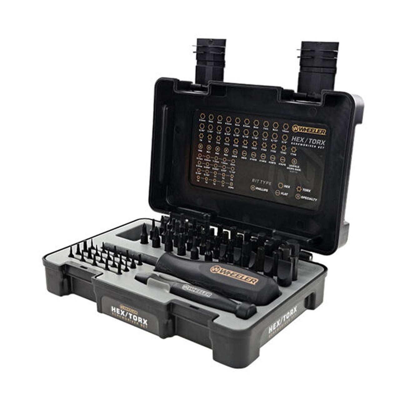 Wheeler Gunsmithing Hex/Torx/Phillip/Flat Screwdriver Bit Set (65 Piece) - Clinch River Fishing USA