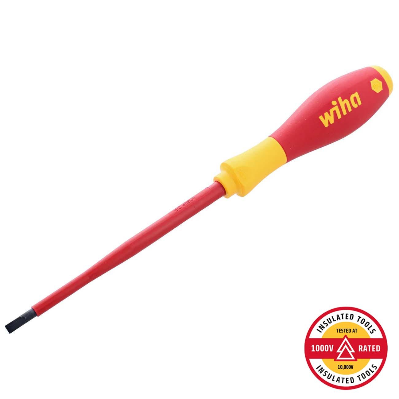 Wiha Insulated SoftFinish Slotted Screwdriver 4.5mm (3/16") x 125mm - Clinch River Fishing USA