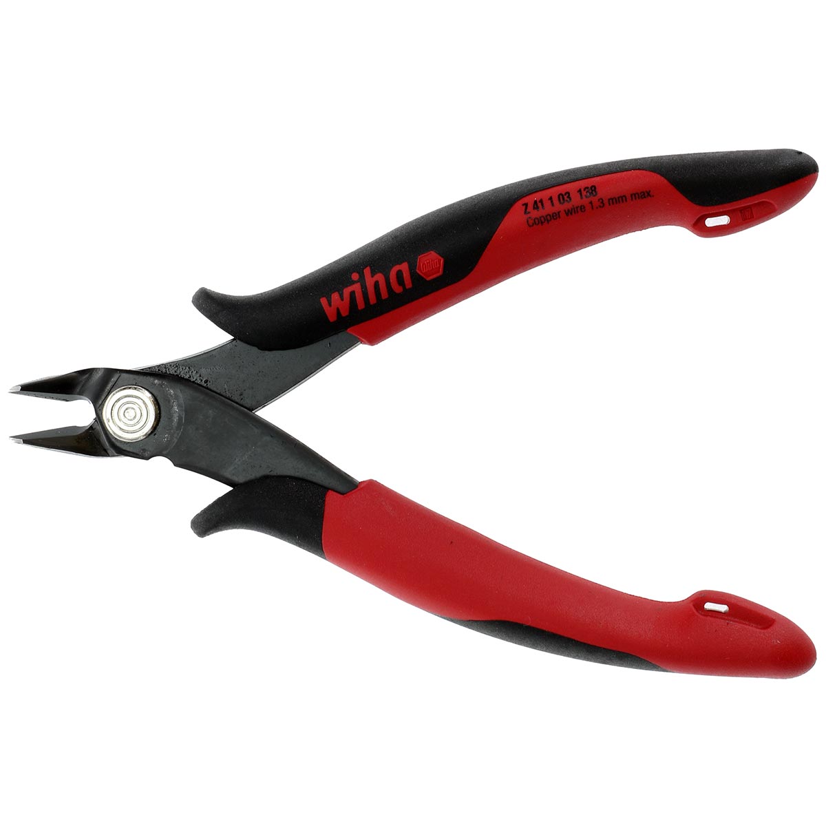 Wiha Precision Electronic Diagonal Cutters Full Flush Wide Pointed Head - Clinch River Fishing USA