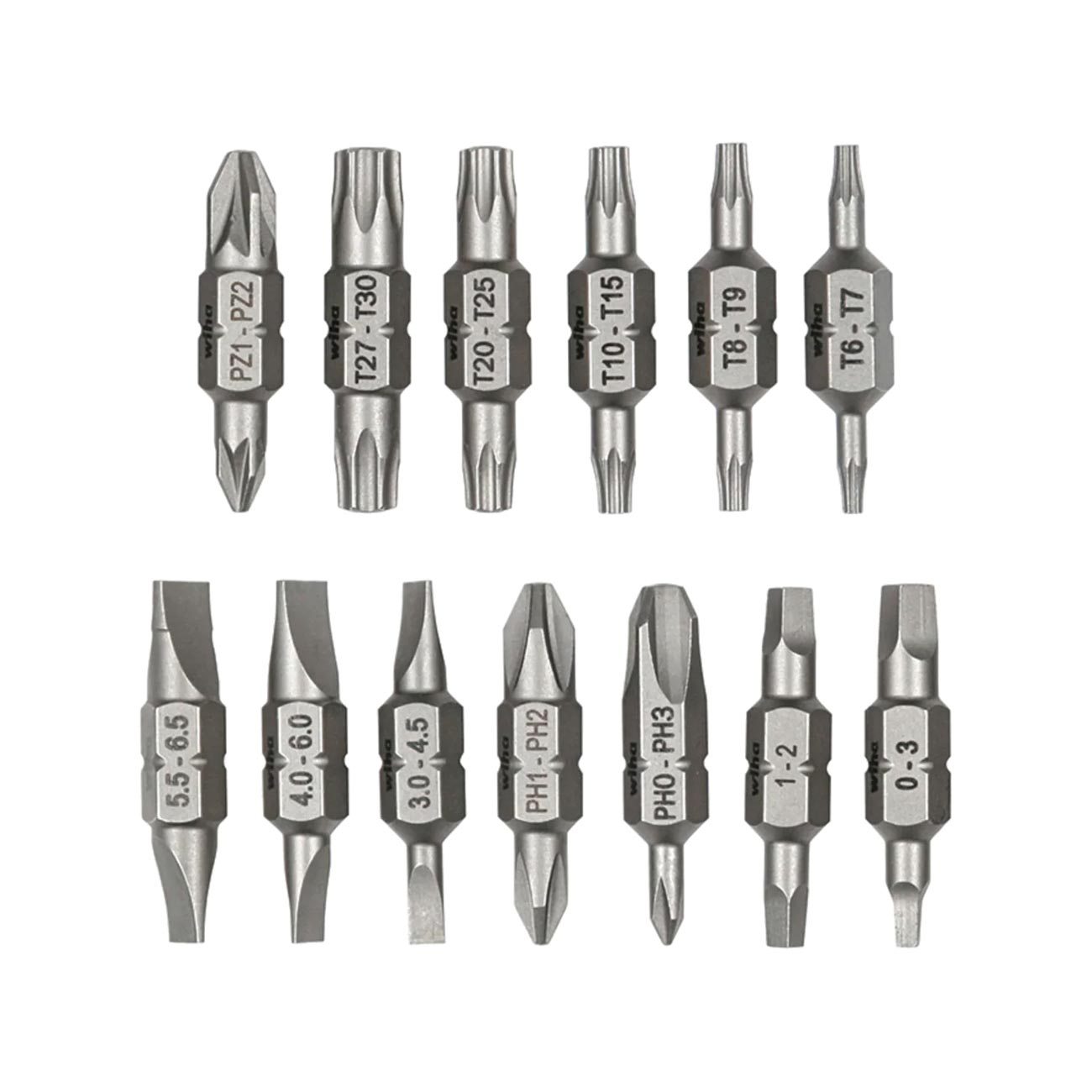 Wiha Wiha Double End Bit Reload Set for Tradesman 26-In-1 Ultra Driver (13 Pack) - Clinch River Fishing USA