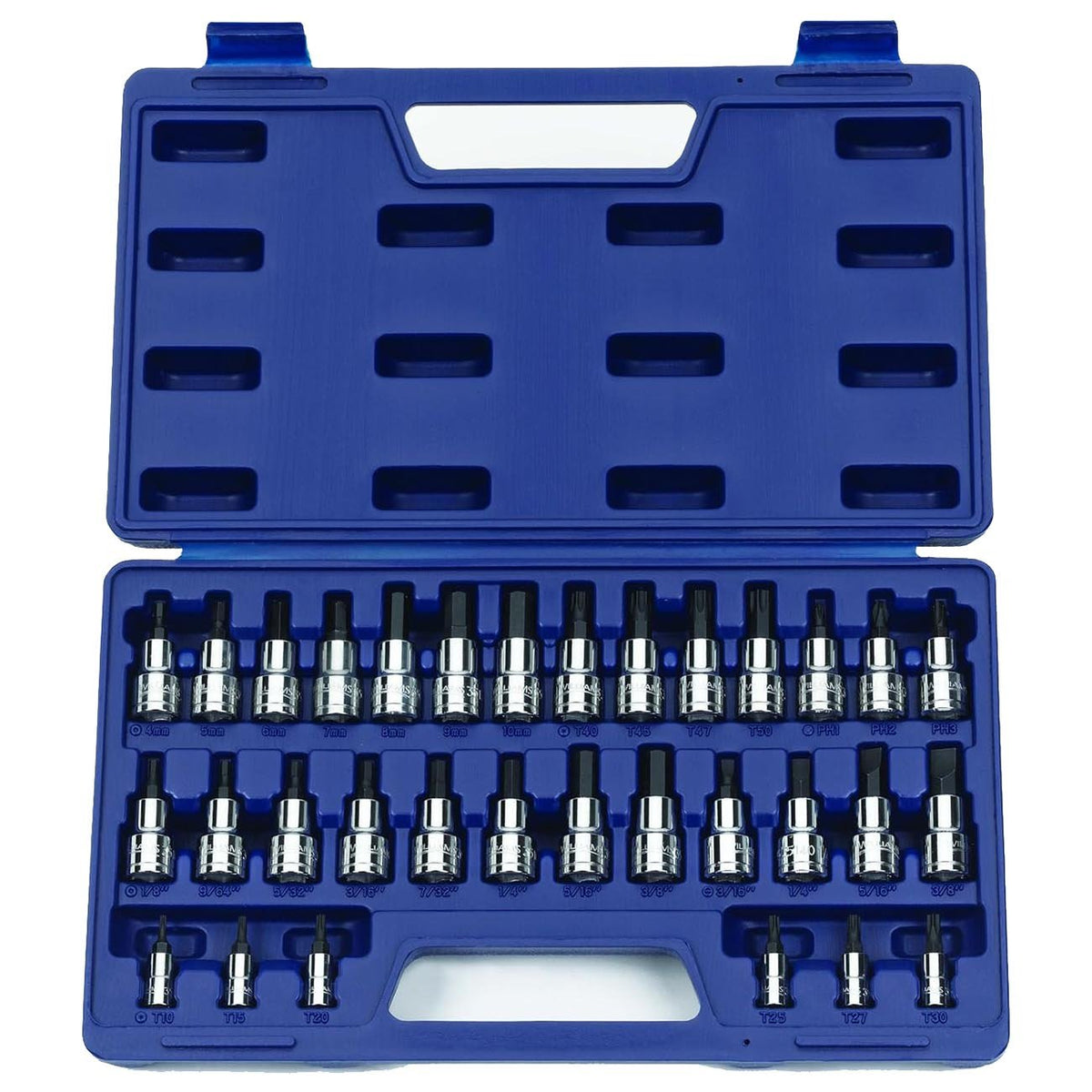 Williams 3/8" - 1/4" Drive Metric/SAE Socket Bit Set (32 - Piece) - Clinch River Fishing USA