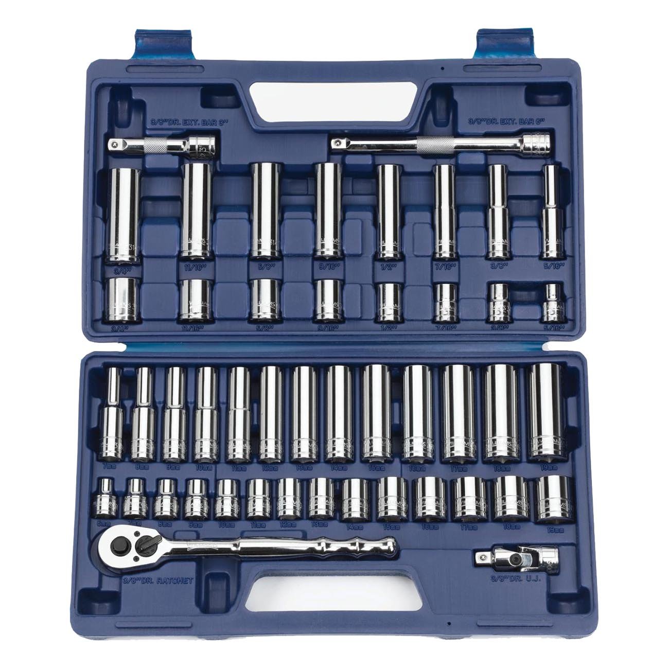 Williams 3/8" Drive Metric/SAE Socket Set (47-Piece) - Clinch River Fishing USA