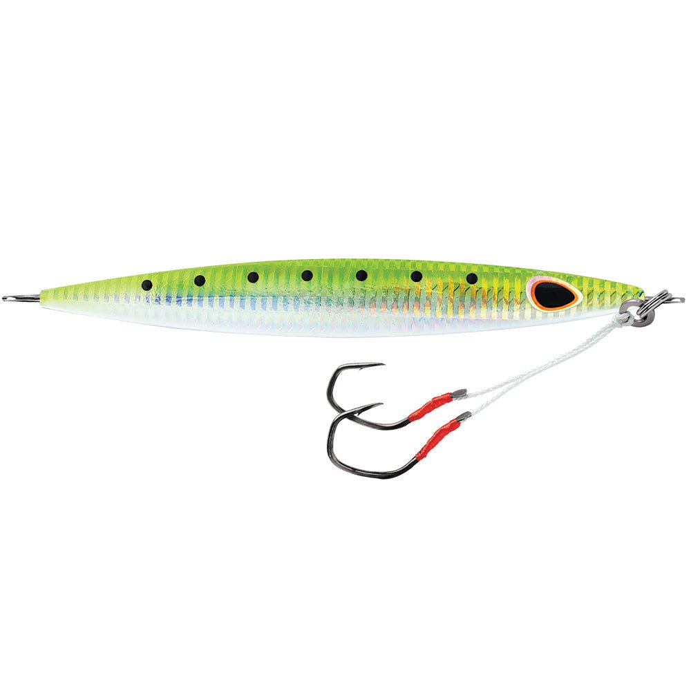 Williamson Kensaki 120 Jig - 5.25" - 4.25oz - UV Green Sardine Zebra - Clinch River Fishing USA