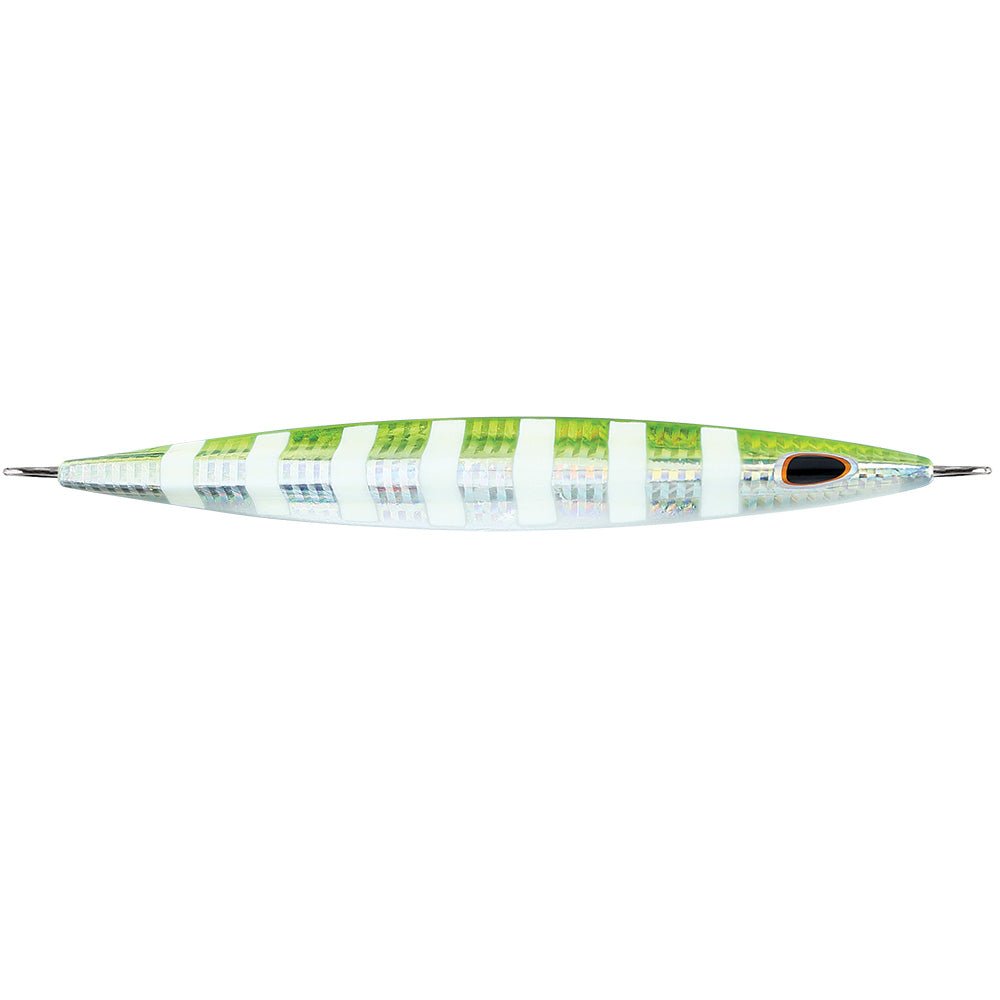 Williamson Kensaki 120 Jig - 5.25" - 4.25oz - UV Green Sardine Zebra - Clinch River Fishing USA