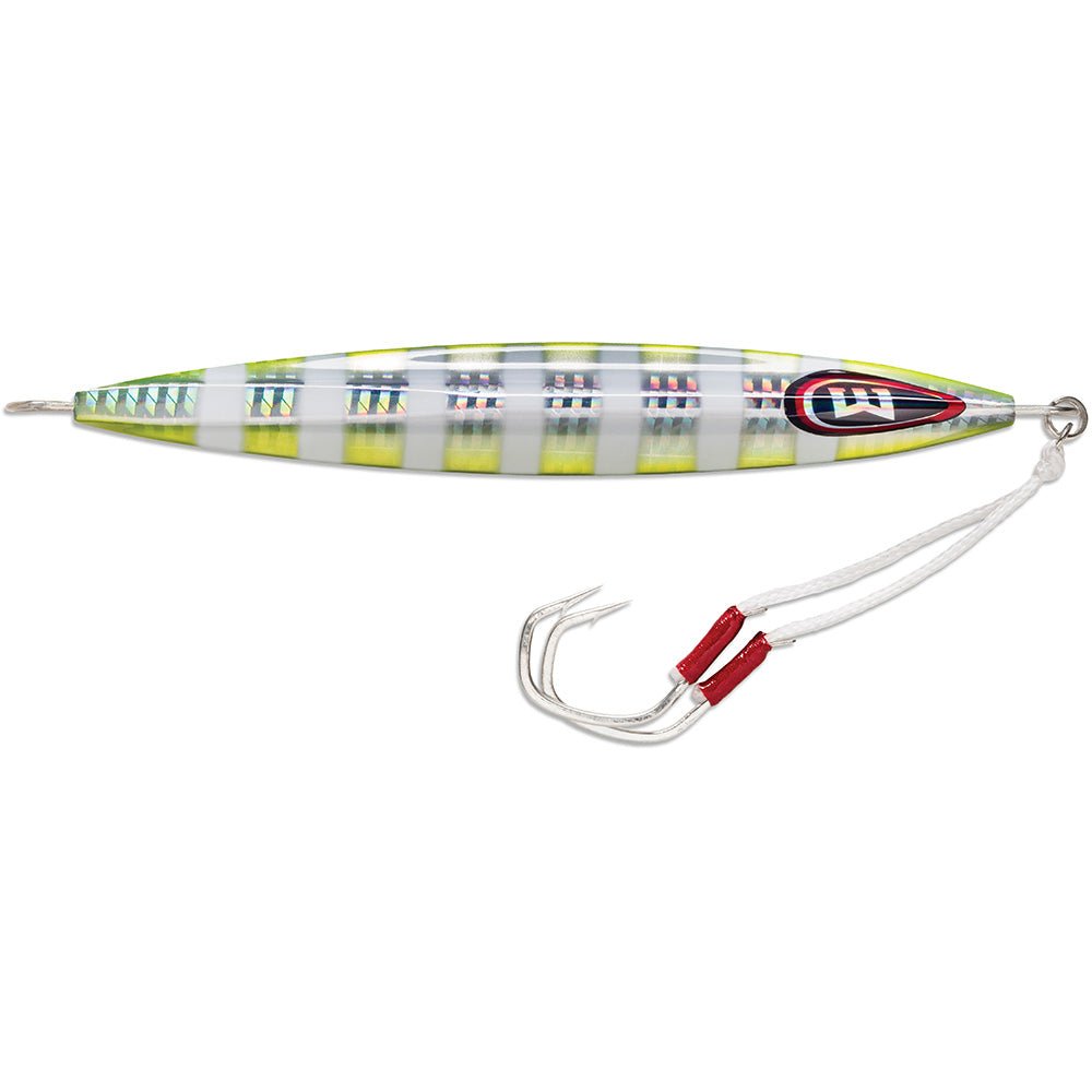 Williamson Kensaki 220 Jig - 6.75" - 7 - 3/4oz - Chartreuse Blink - Clinch River Fishing USA