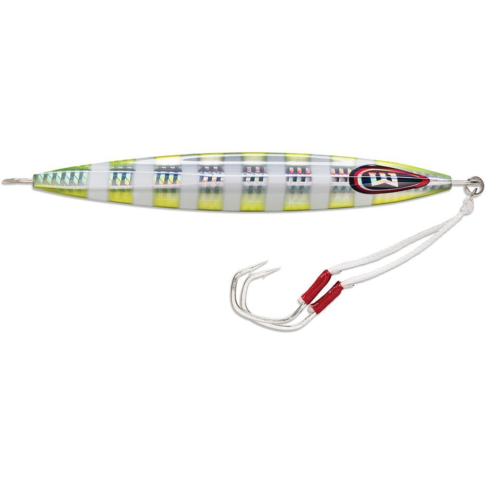 Williamson Kensaki 220 Jig - 6.75" - 7-3/4oz - Chartreuse Blink - Clinch River Fishing USA