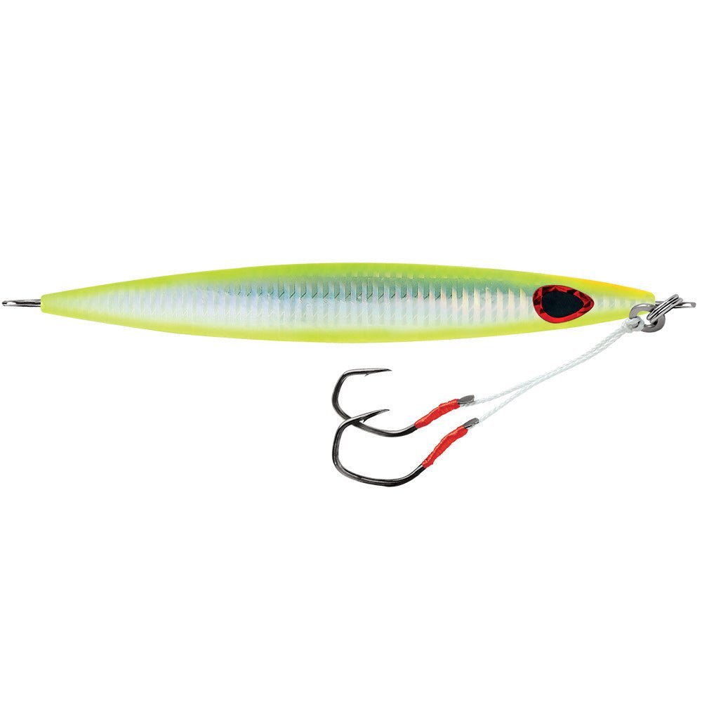 Williamson Kensaki 280 Jig - 7.25" - 9-7/8oz - UV Chartreuse Glow Zebra - Clinch River Fishing USA