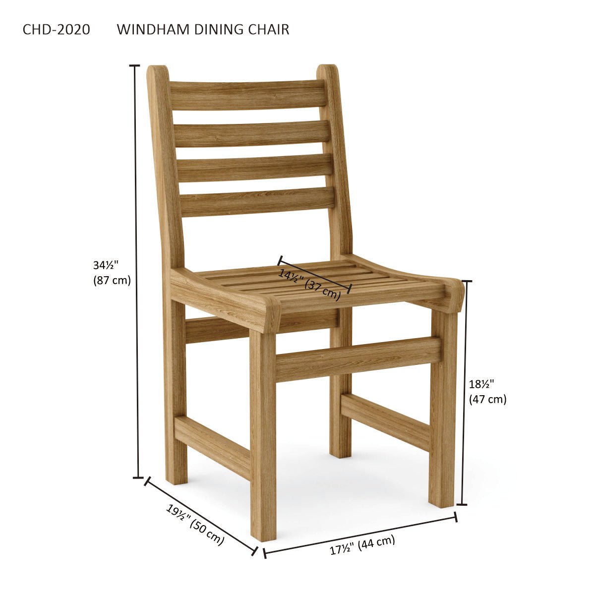 WINDHAM DINING CHAIR - Clinch River Fishing USA