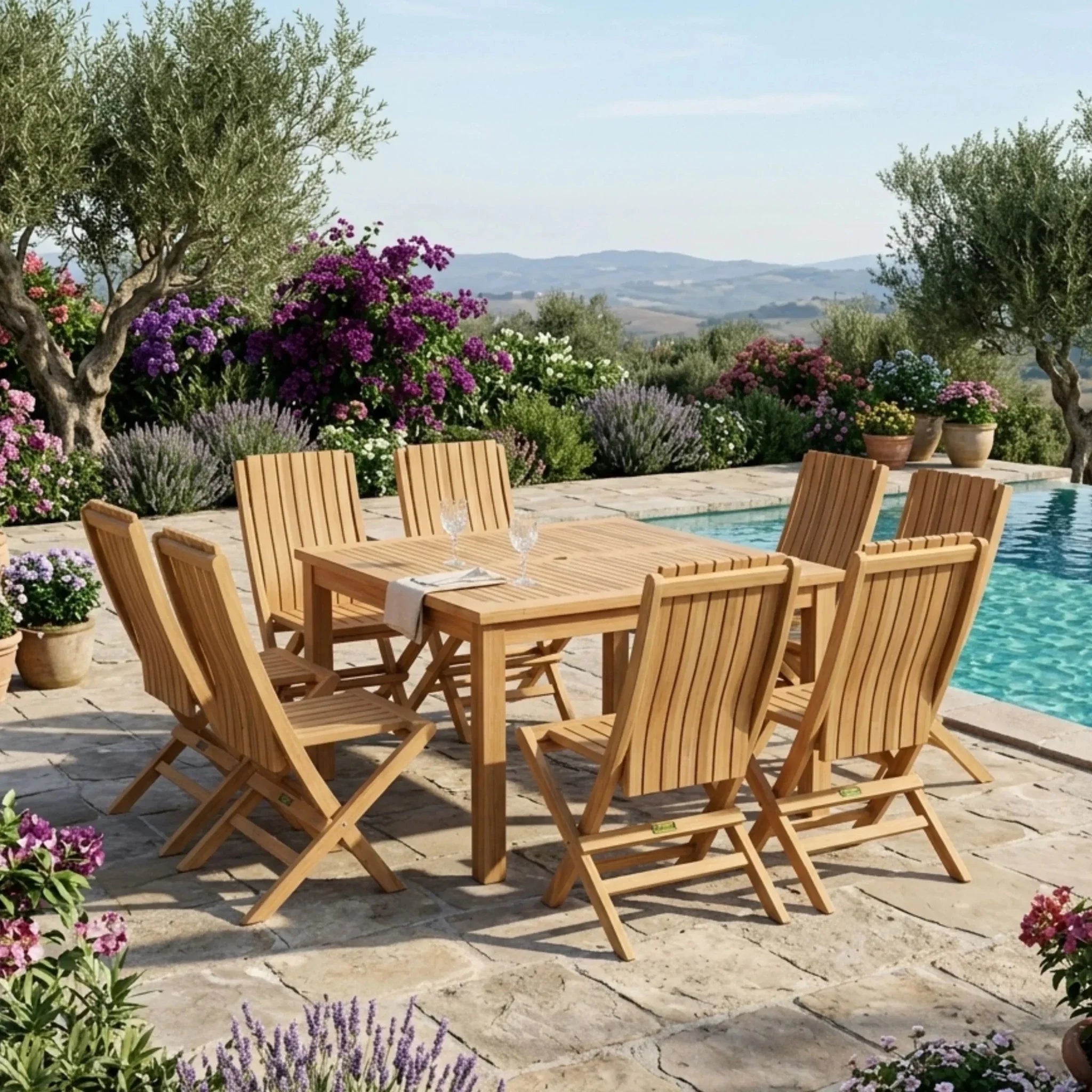 Windsor Comfort 7-pc Dining Table Set - Clinch River Fishing USA
