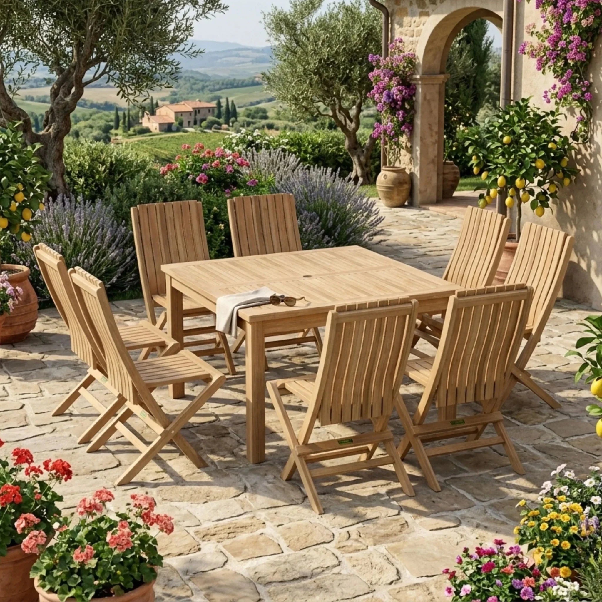 Windsor Comfort 7-pc Dining Table Set - Clinch River Fishing USA