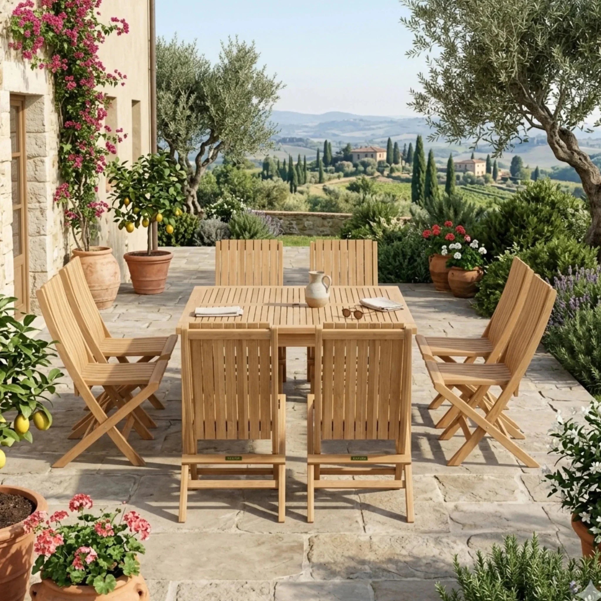 Windsor Comfort 7-pc Dining Table Set - Clinch River Fishing USA