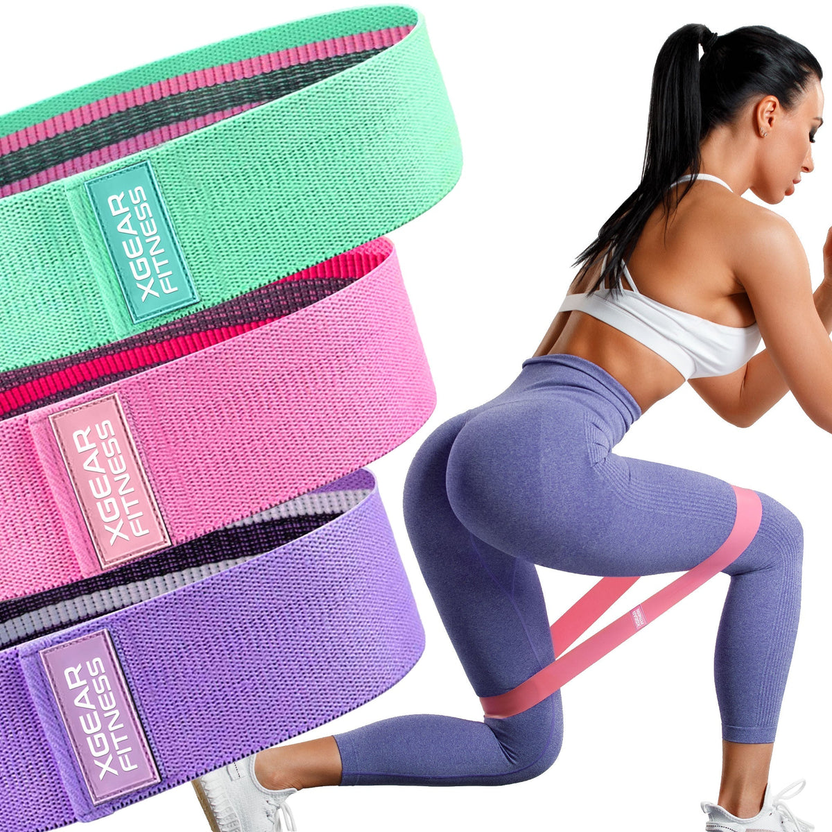 Womens Butt and Hip Exercise Bands Set of 3 - Clinch River Fishing USA