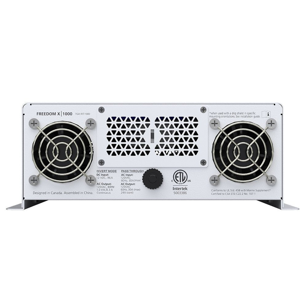 Xantrex Freedom X 1000 True Sine Wave Power Inverter - 12VDC - 120VAC - 1000W - Clinch River Fishing USA