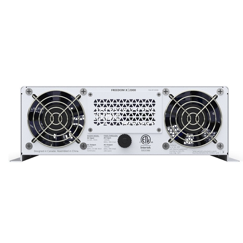 Xantrex Freedom X 2000 True Sine Wave Power Inverter - 12VDC - 120VAC - 2000W - Clinch River Fishing USA