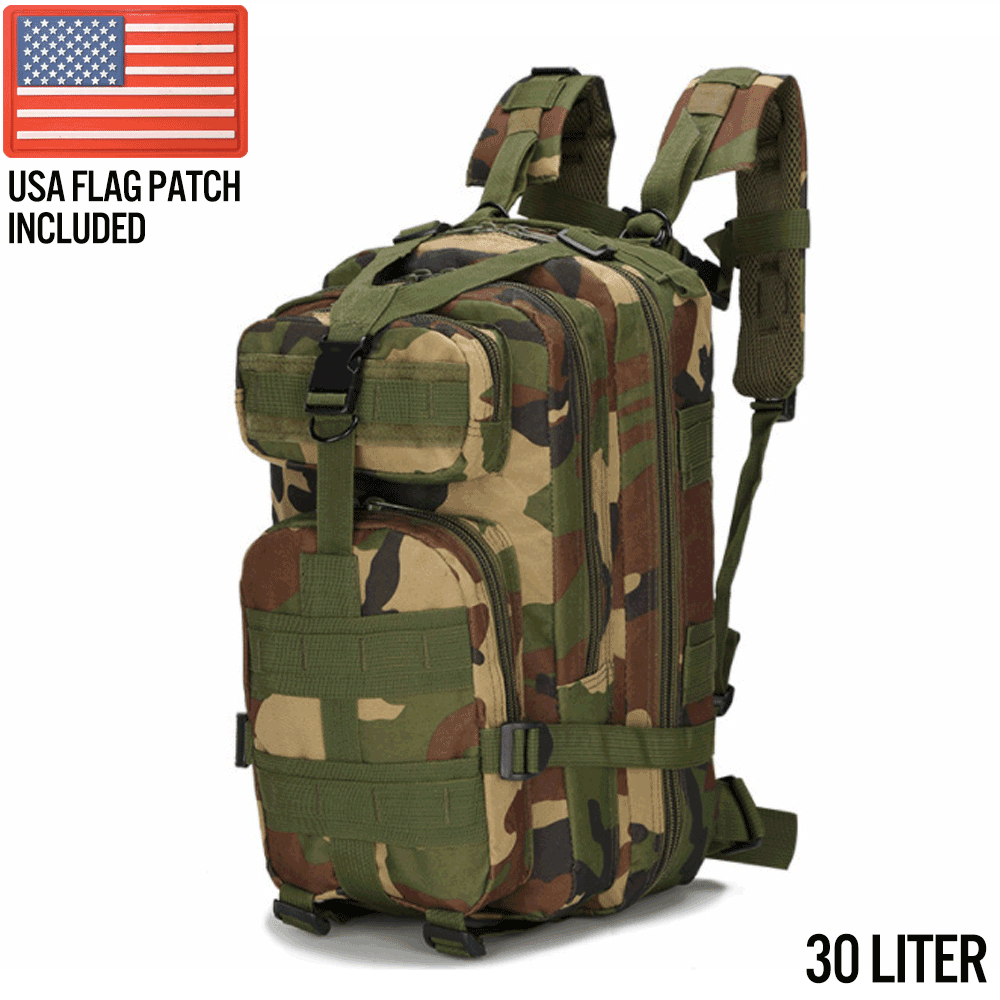 XG - MB30 - Small Tactical Backpack Survival Assault Bag 30 Liter - Clinch River Fishing USA