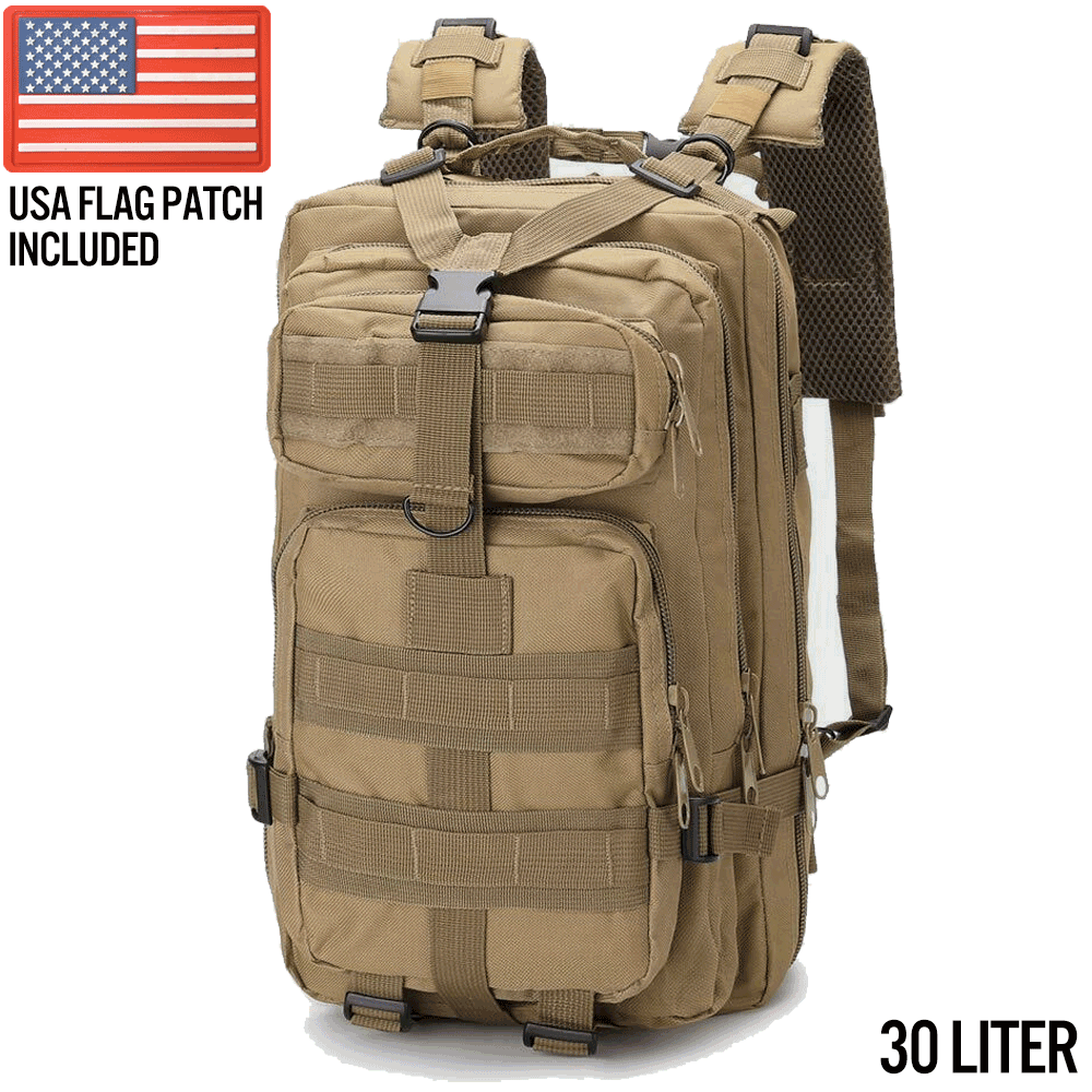 XG - MB30 - Small Tactical Backpack Survival Assault Bag 30 Liter - Clinch River Fishing USA