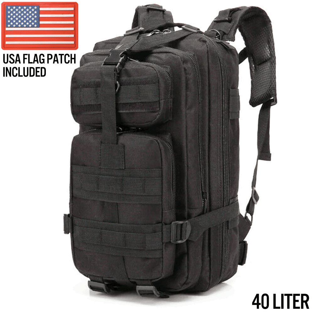 XG - MB40 - Large Tactical Backpack Survival Assault Bag 40 Liter - Clinch River Fishing USA