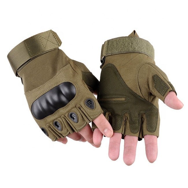 XG - TG2 Hard Knuckle Tactical Gloves (Half Finger) Military Style - Clinch River Fishing USA