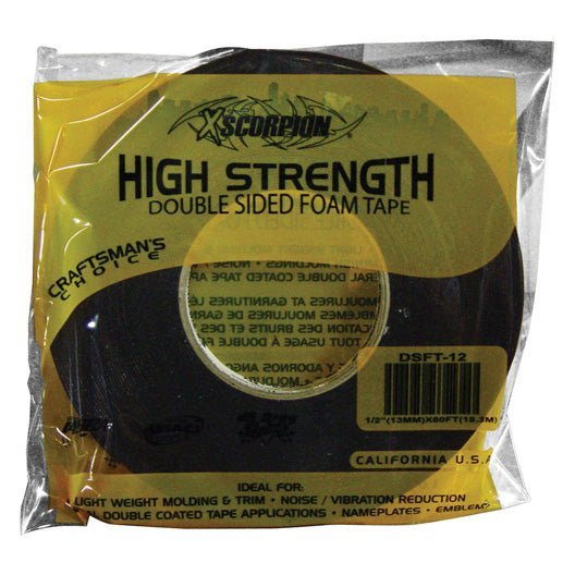 XScorpion 1/2GÇ¦ Double Sided Foam Tape (60 feet) - Clinch River Fishing USA