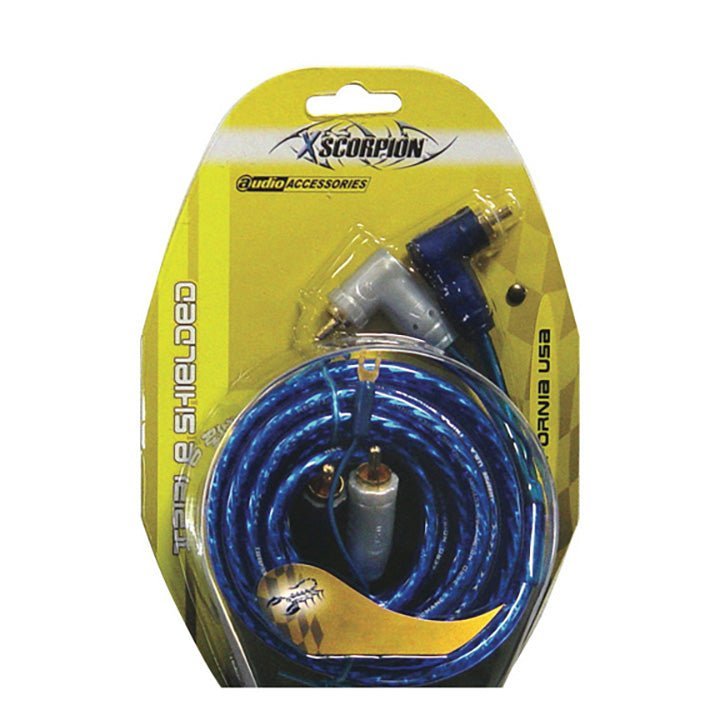 XScorpion 15-Foot Right Angle Triple Shielded RCA Cable with Remote Wire - Clinch River Fishing USA