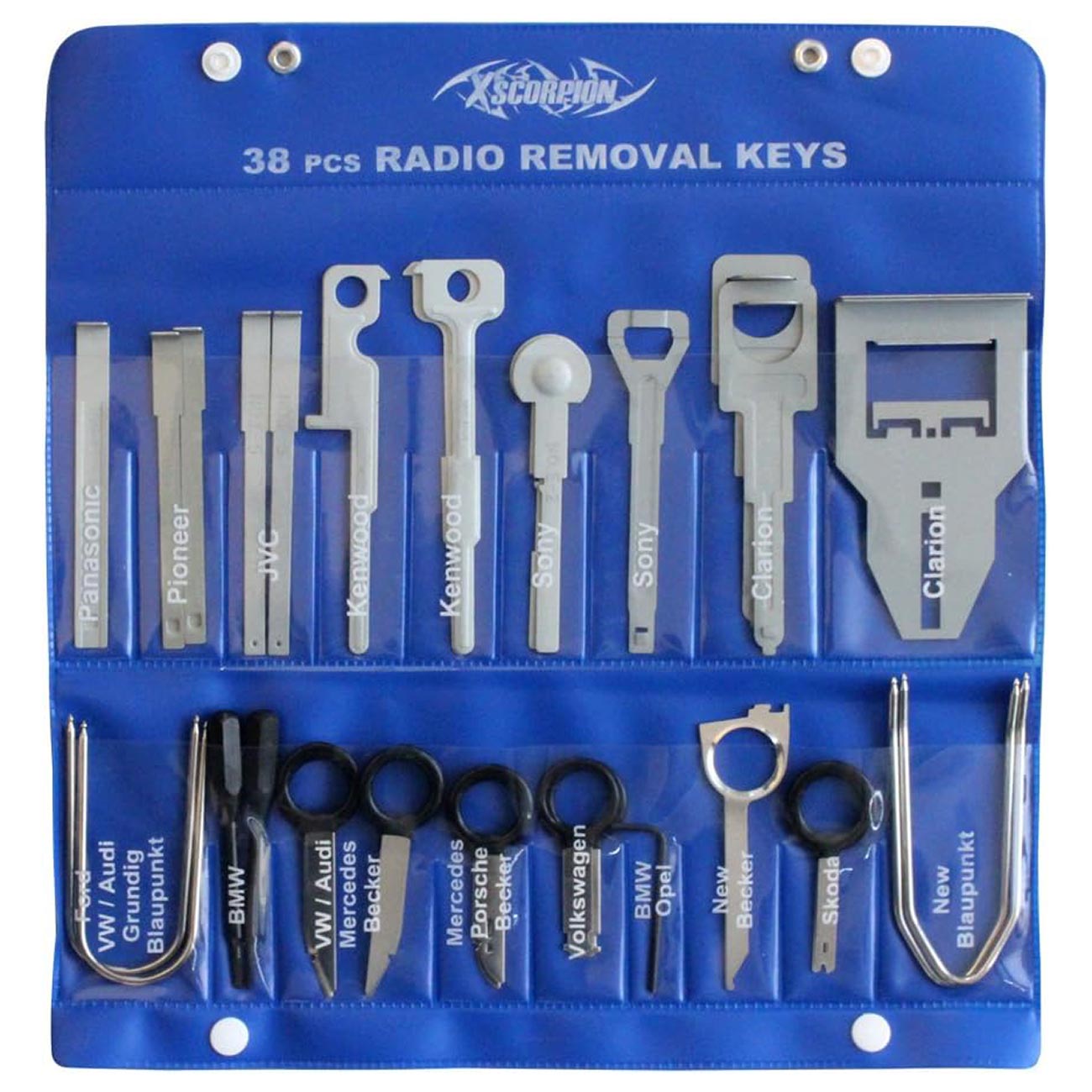 XScorpion Radio Removal Keys (38 piece) - Clinch River Fishing USA