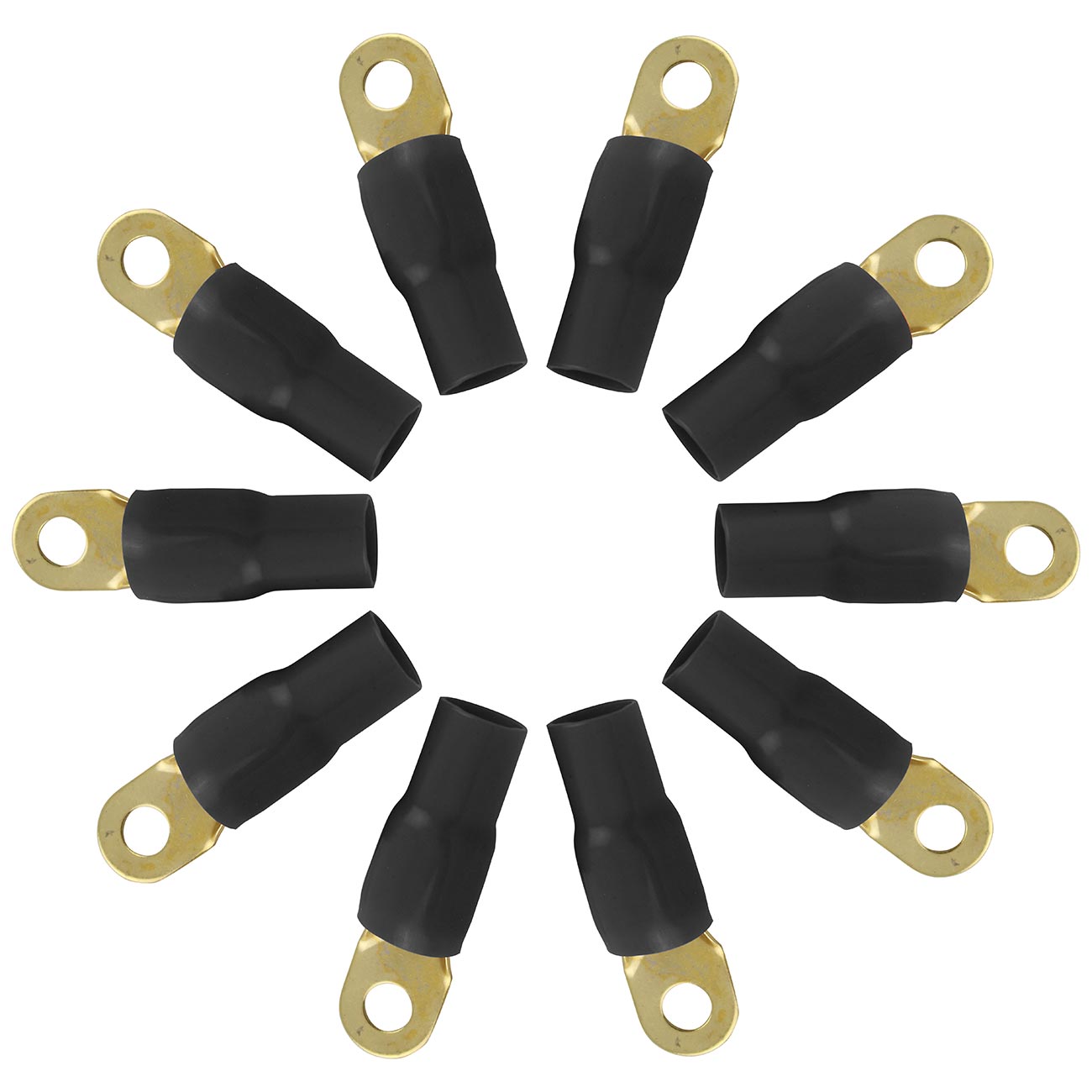 XScorpion Ring Terminal 1/0ga. - Black (10 pack) - Clinch River Fishing USA